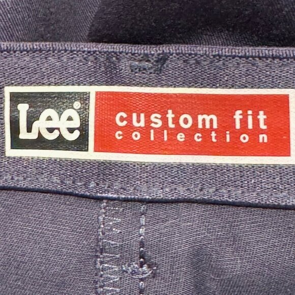 Lee Custom fit collection Navy Blue Men's Work Dress Pants size 38x32 - Picture 6 of 8